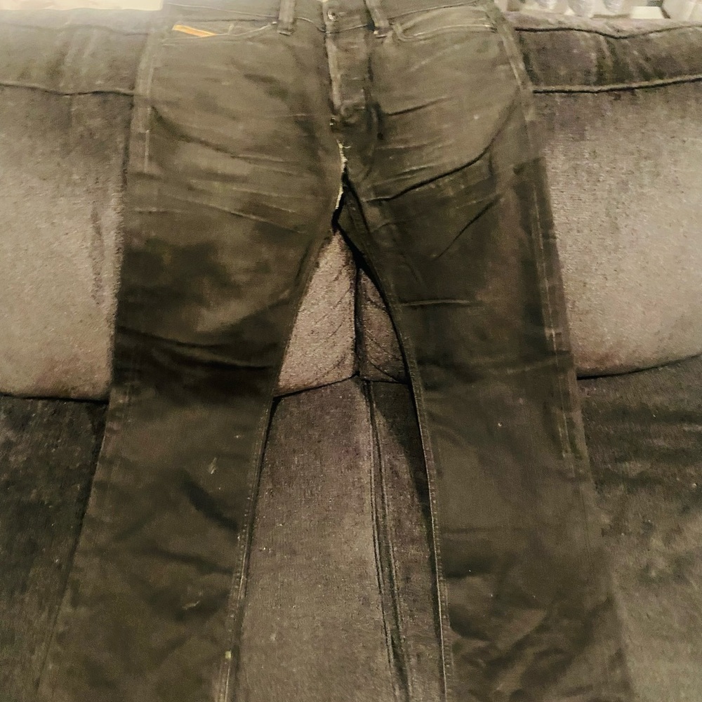 DIESEL Black Straight Leg Jeans